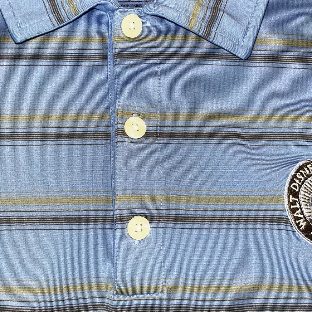 Nike X Disney Polo Shirt Mens‎ L Striped Golf Tour Performance Walt Disney World - Picture 4 of 6